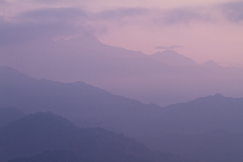 Sunrise Near Pokhara, Nepal